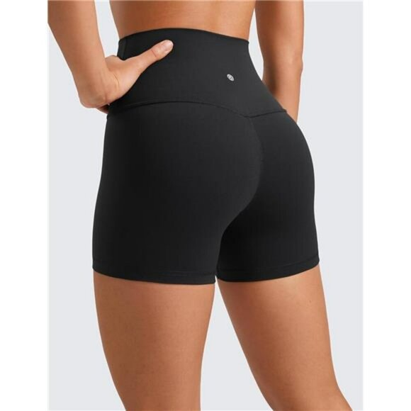 CRZ YOGA Butterluxe Biker Shorts High Waist 4 Inch Workout Yoga Spandex Gym - Picture 2 of 5